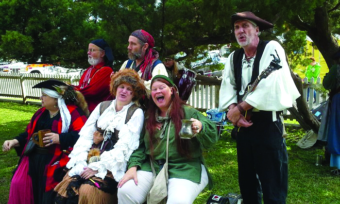 People dressed as pirates in Ocracoke