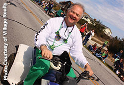 Mike Kelly at Outer Banks Saint Patricks Day parade