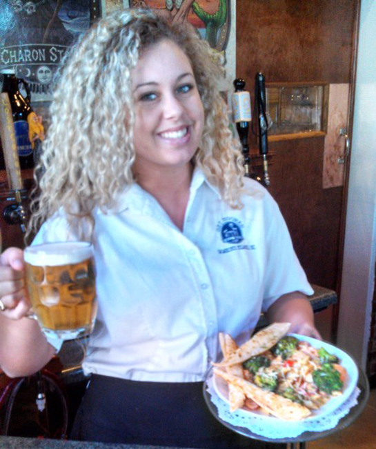  Waitress at Full Moon Cafe and Brewery