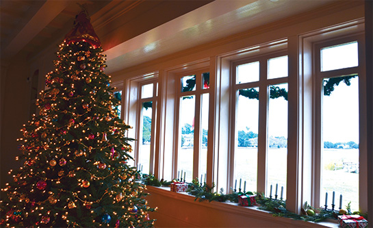 Interior Christmas Decorations at Whalehead