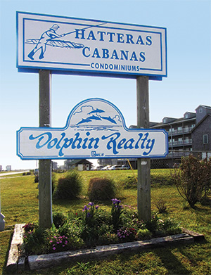 Hatteras Cabanas Condos Sign