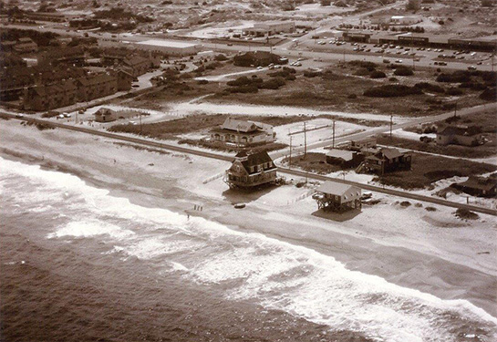 Old Aerail Photo of Outer Banks