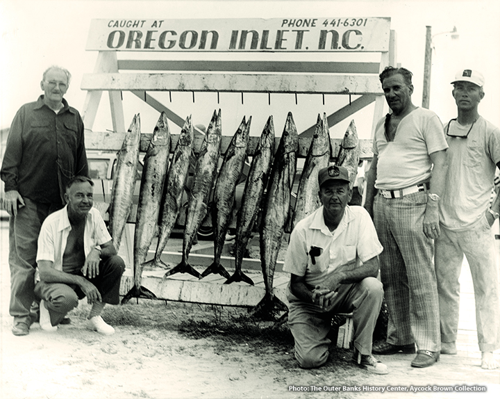 Old photo at Oregon Inlet Fishing Center