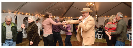 People dancing at Mr. Knight's Wild Night 