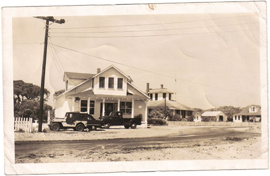 Old photo of Burrus storefront