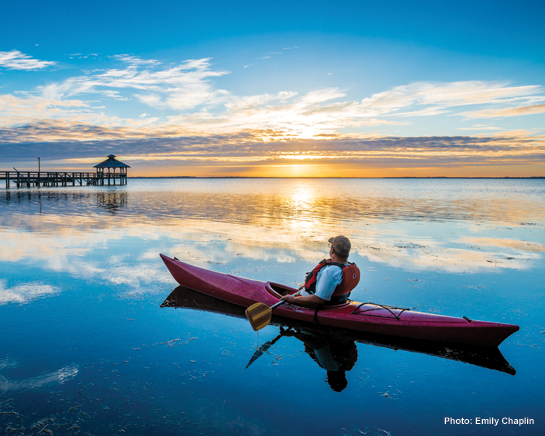 Kayak on Currituck Sound