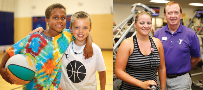 Families enjoying the YMCA