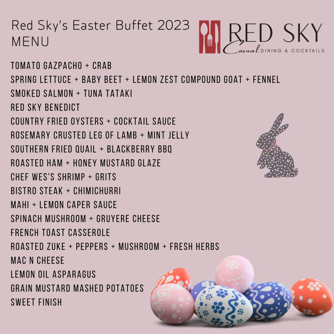 Easter Brunch Red Sky Casual Dining & Cocktails Outer Banks Events