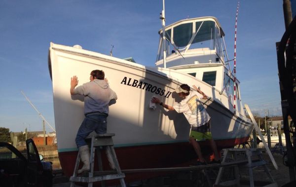 Albatross Fleet, Spring Cleaning in the Boatyard