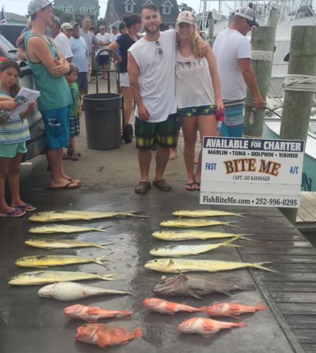 Bite Me Sportfishing Charters, Meghan and Chase Day 1