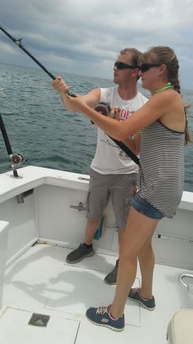 Wanchese Fishing Charters, Husband and wife spin a boat ride alone