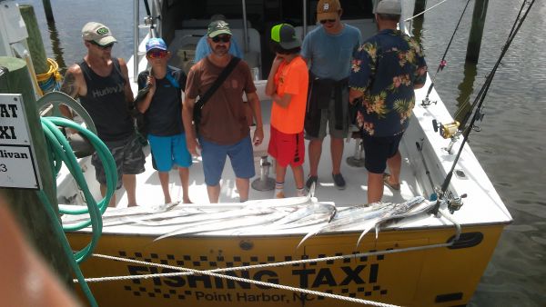 Wanchese Fishing Charters, A mixed group on the ocean