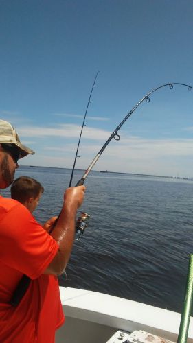 Wanchese Fishing Charters, Two Dads four boys so much excitement