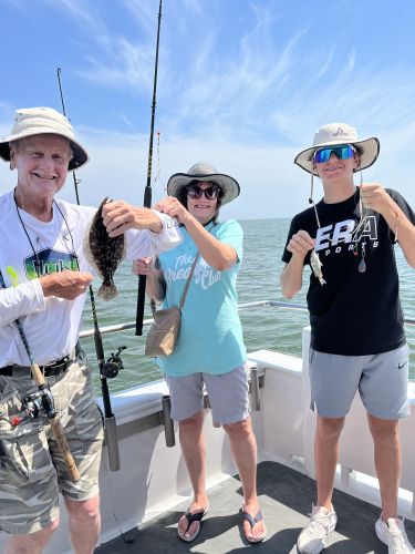 Miss Oregon Inlet II Head Boat Fishing, Over 30 flounder!