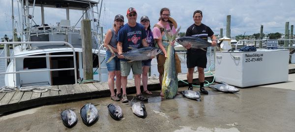 Phideaux Fishing Charters Outer Banks, Larry's big day