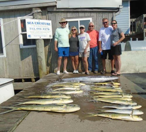 Hatteras Harbor Marina, Another Good Day of Dolphin Fishing