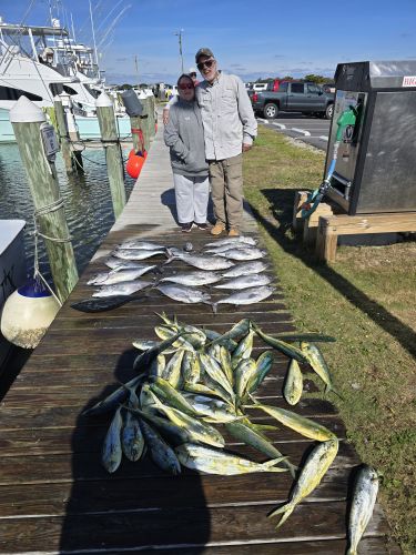 Phideaux Fishing Charters Outer Banks, Happy Anniversary to Doreen and Jeff!  Great day of fishing!