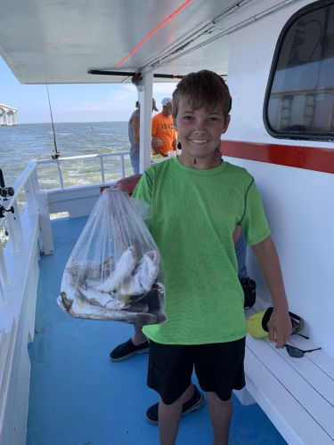 Miss Oregon Inlet Head Boat Fishing, GREY TROUT FOR THE WIN