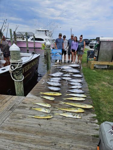 Waverunner Fishing Charters, Great Catch on Tuna & Dolphin!
