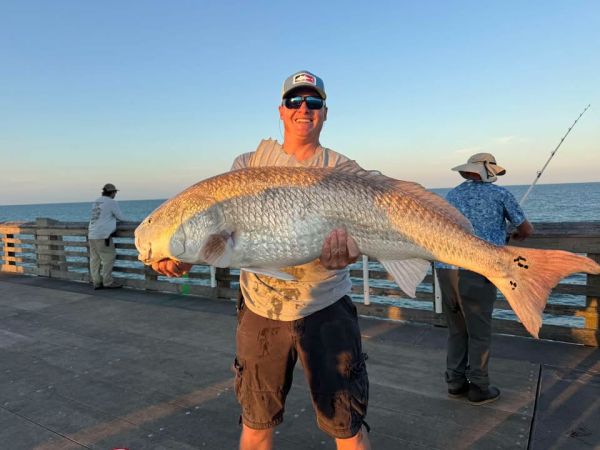 Jennette's Pier, Red Drum this morning!