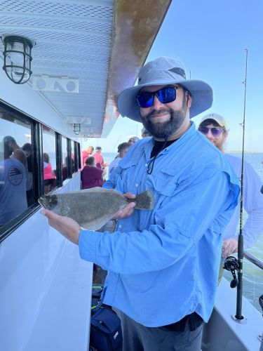 Miss Oregon Inlet II Head Boat Fishing, Flounder Pounder!