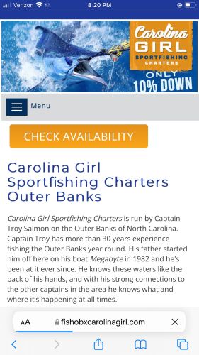 Carolina Girl Sportfishing Charters Outer Banks, Fishing still slow but should break loose anytime