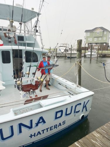 Two sailfish released aboard the Tuna Duck