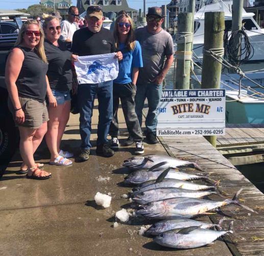 Bite Me Sportfishing Charters, Tunas and a Sailfish