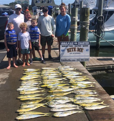 Bite Me Sportfishing Charters, Dolphin action with the kiddos