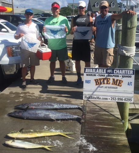 Bite Me Sportfishing Charters, Hooked up Triple Header!