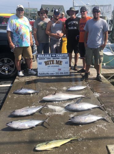 Bite Me Sportfishing Charters, Blackfin dolphin skipjack amberjack barracuda
