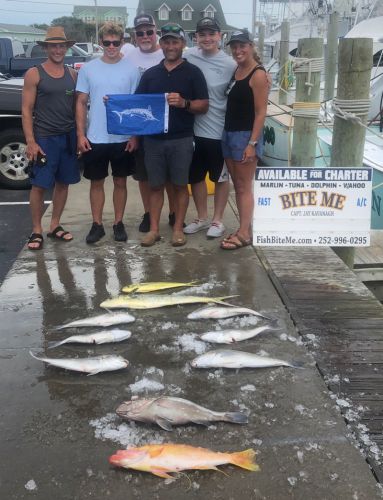 Bite Me Sportfishing Charters, Pretty Day with White Marlin and More