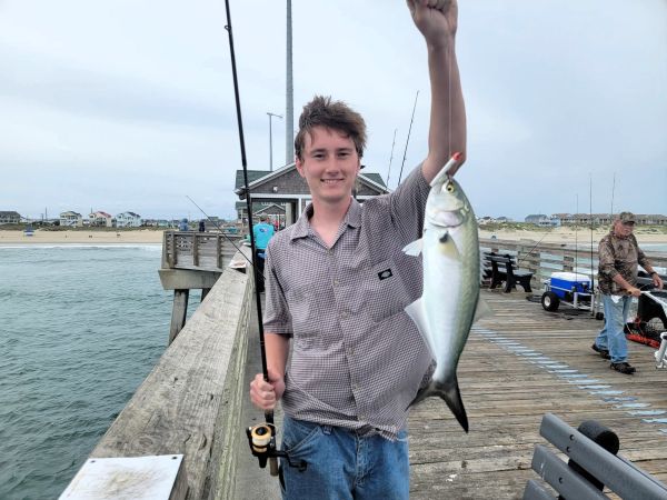 Jennette's Pier, Blues are biting!