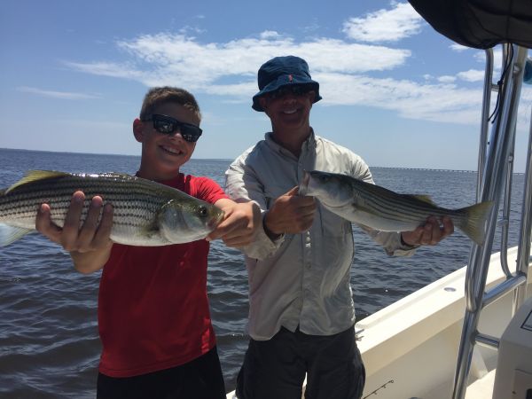 T-Time Charters, Plenty of trout and stripers in the sound today
