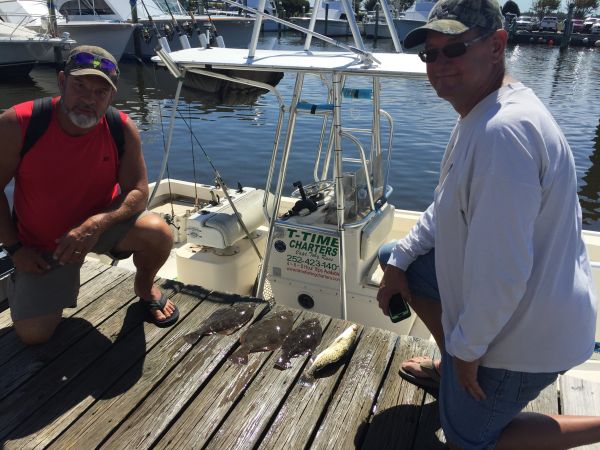 T-Time Charters, Few flat fish for supper