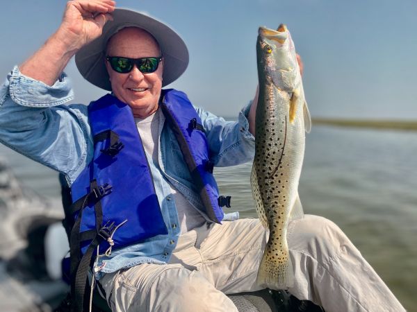 speckled trout kayak fishing outer banks fly fishing saltwater fishing adventure