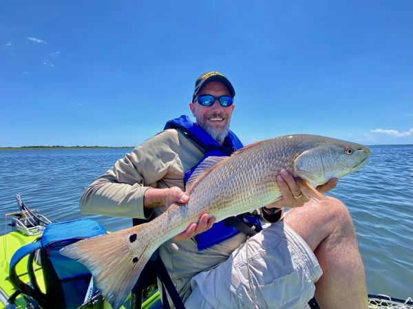 puppy drum OBX outer banks fishing Kayak Adventure Fun