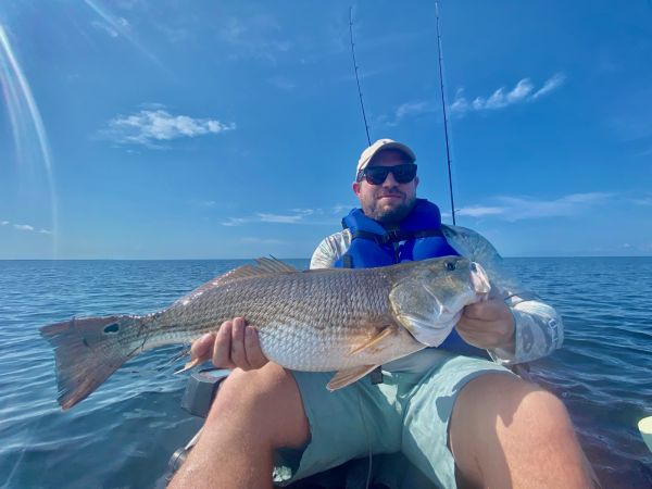 Kayak Fishing OBX fishing puppy drum adventure speckled trout flounder