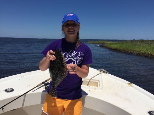 T-Time Charters, Sidney with a sweet flounder