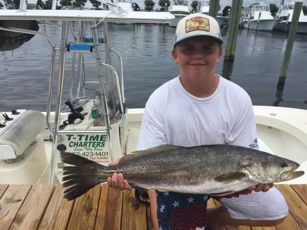 T-Time Charters, Brandon Mcclung takes top speckled trout