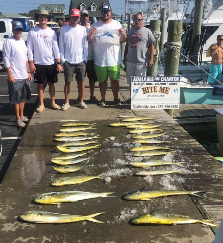 Bite Me Sportfishing Charters, Mess of dolphin and a Sailfish