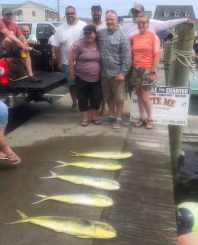 Bite Me Sportfishing Charters, Mahi on a Rough Day
