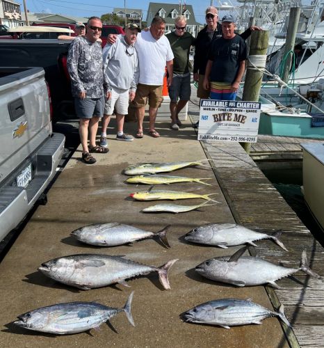 Bite Me Sportfishing Charters, Mixed Bag Tunas and Dolphins
