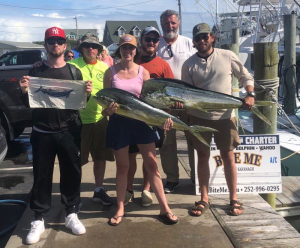 Bite Me Sportfishing Charters, Hooked Up!  Blue Marlin!