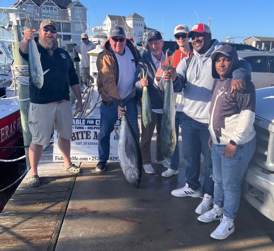 Bite Me Sportfishing Charters, Yellowfin Tuna and dolphin