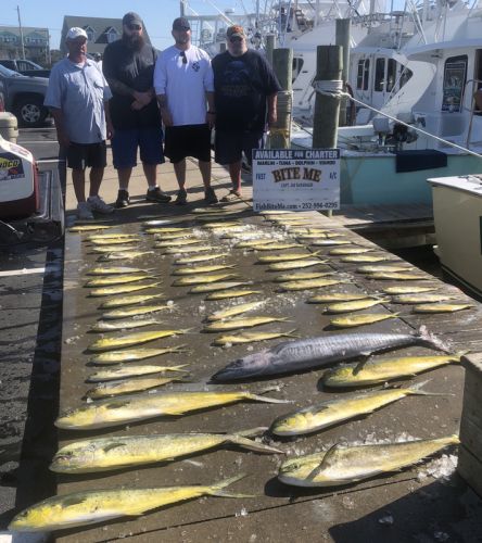 Bite Me Sportfishing Charters, Dolphins and a Wahoo