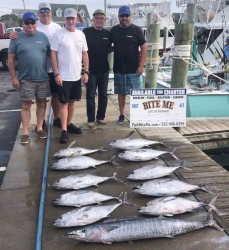 Bite Me Sportfishing Charters, fat blackfins and a wahoo