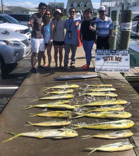 Bite Me Sportfishing Charters, Wahoo and a mess of dolphin