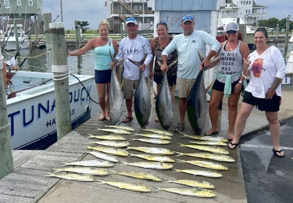 Tuna Duck Sportfishing, Yellowfin Tuna and Mahi today