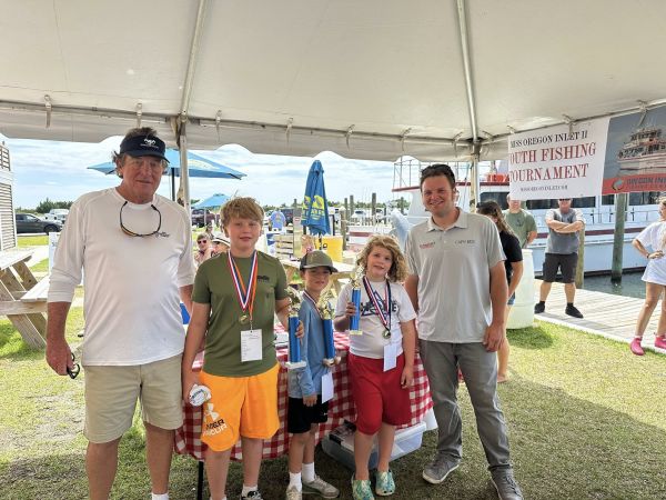 Winners of First, Biggest, and Most Fish for ages 6-10